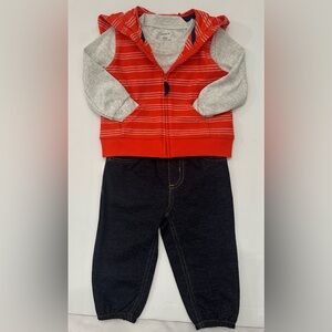 Baby Boys Carter's 3-Piece Striped Little Vest, Bodysuit, and Pants Set 9 Mths